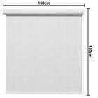 Cortina Persiana Rolo Tela Solar 3%  L=1,00m X A=1,60m | Atla